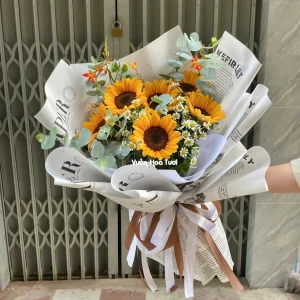 Bó Hoa Hướng Dương Thành Danh Vươn Xa