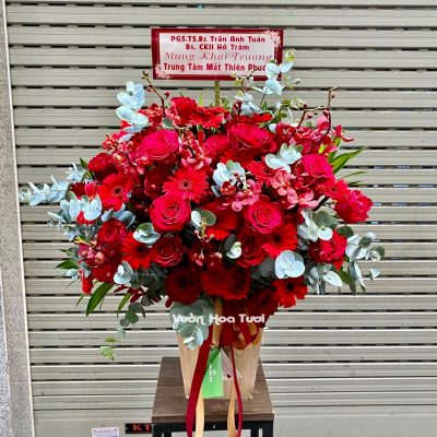 Lẵng Hoa Hồng Khai Trương Đạt Phát Lẵng Hoa Hồng Khai Trương Đạt Phát