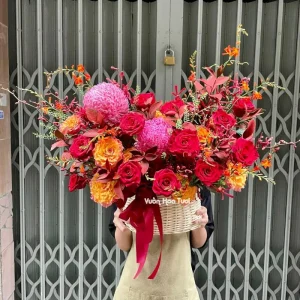 Giỏ hoa tươi khai trương đại phát