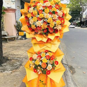 Kệ Hoa Vàng Khai Trương - Vàng Đại Cát - DC 888